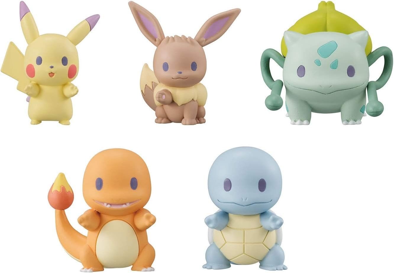 BANDAI Pokemon Maenarae march figure All 5 variety set Gashapon Capsule toys - animetreat