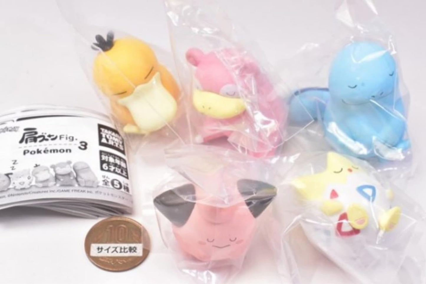 Takara Tomy Pokemon Pocket Monsters Shoulder Sleeping Zun Fig. Vol 3 Set of 5 - animetreat