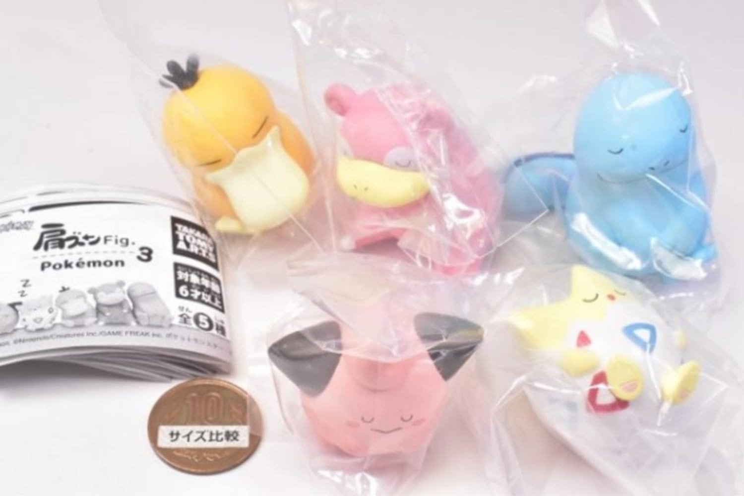 Takara Tomy Pokemon Pocket Monsters Shoulder Sleeping Zun Fig. Vol 3 Set of 5 - animetreat