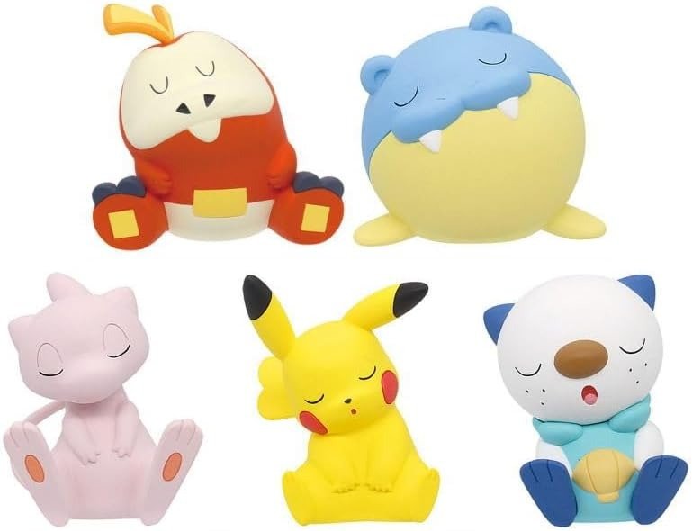 Takara Tomy Pokemon Pocket Monsters Shoulder Sleeping Zun Fig. Vol 4 Set of 5 - animetreat